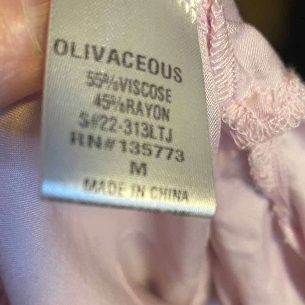 Olivaceous Light Pink Ruffle Blouse - Picture 7 of 7